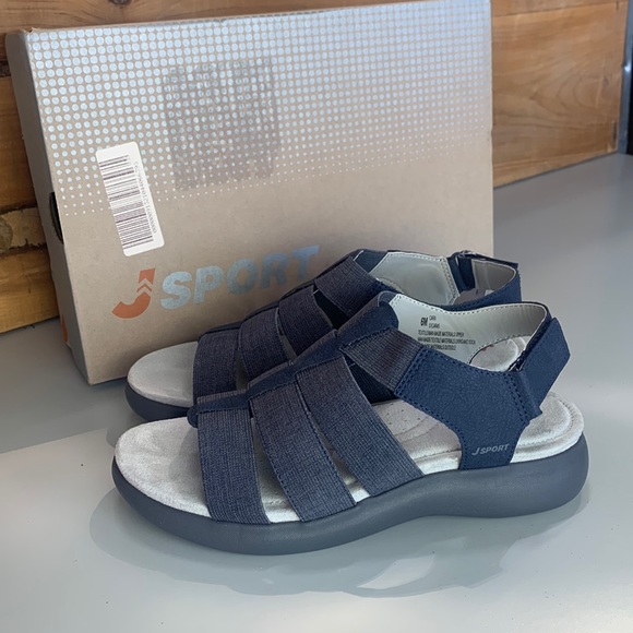 JSport by Jambu Shoes Nwt Jsport Cara Navy Womens Strap Sandal